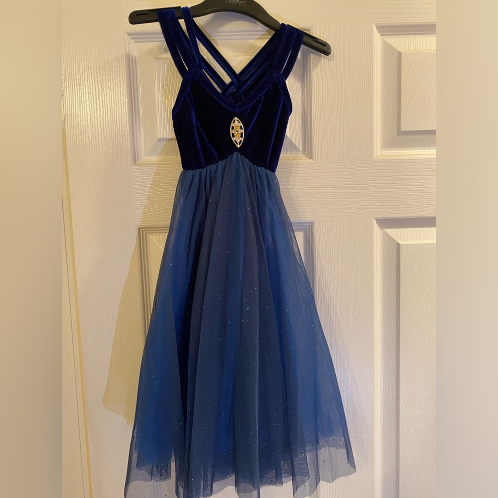Girls small midnight blue dress.